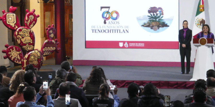 Presidenta y Jefa de Gobierno, presentan celebración “México Tenochtitlan, Siete Siglos de legado de grandeza”; será todo el mes de julio