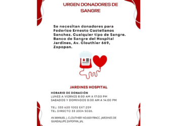 Servicio social: se necesitan donadores para el señor Federico Ernesto Castellanos