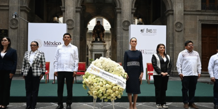 Presidenta Claudia Sheinbaum encabeza Conmemoración del 153 Aniversario Luctuoso de Benito Juárez