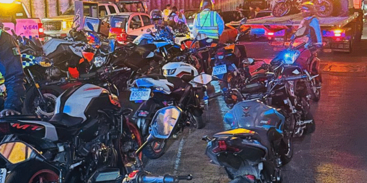 Retiran 81 motocicletas en  operativo conjunto para detectar unidades irregulares y violaciones a la Ley de Movilidad y Seguridad Vial del Estado