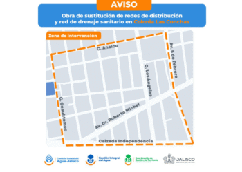 Realizarán sustitución de redes de agua potable y drenaje sanitario en la colonia Las Conchas, de Guadalajara 