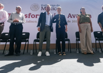 Acompaña Pablo Lemus Navarro, Gobernador del Estado, a Claudia Sheinbaum Pardo, Presidenta de México, en presentación de informe de actividades en Jalisco