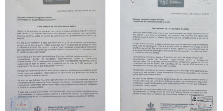 Convoca Pablo Lemus, Gobernador de Jalisco, a diálogo abierto y técnico para lograr consenso en reforma al Poder Judicial