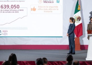 Gobierno de México: Empleo afiliado al IMSS registra cifra récord con 22 millones 639 mil 50 puestos de trabajo al 31 de octubre