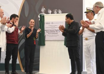 Los invito el 6 de diciembre al Zócalo a celebrar 7 años de Transformación: Presidenta en inauguración del HGE No.13 del IMSS en Chiapas