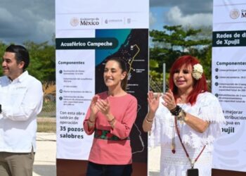 Presidenta Claudia Sheinbaum encabeza inicio de obra de “Agua para Campeche” para garantizar derecho al agua potable