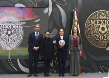 Presidenta presenta la Copa Mundial FIFA 2026; “es momento para compartirle al mundo lo que es México y el momento histórico que vive”