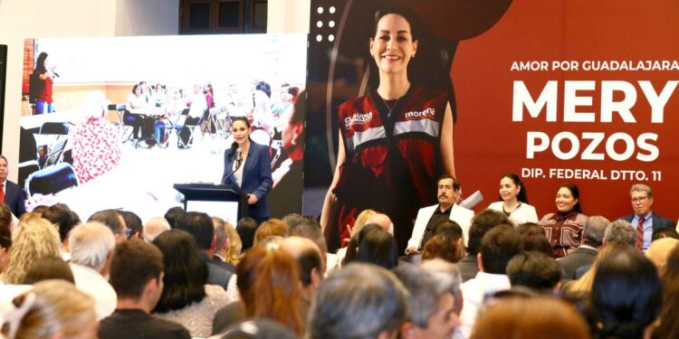 Merilyn Gómez Pozos pule perfil y se perfila como contendiente fuerte para la alcaldía de Guadalajara en 2027