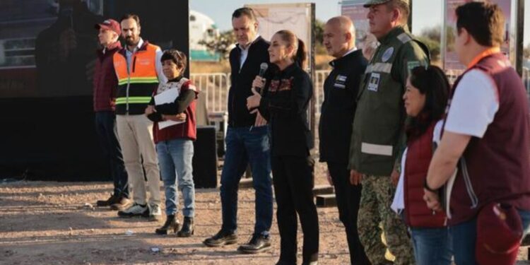 “Vamos a cumplir”: Presidenta Claudia Sheinbaum supervisa el avance del 8% en la construcción del Tren México-Querétaro