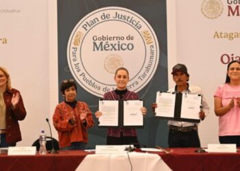 “Es justicia territorial”: Presidenta encabeza entrega de más de 3 mil hectáreas de la Sierra Tarahumara de Chihuahua al Pueblo Ódami