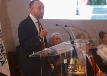 Acude Pablo Lemus Navarro, Gobernador de Jalisco, al informe de labores de José Luis Álvarez Pulido, Magistrado Presidente del Poder Judicial en el Estado