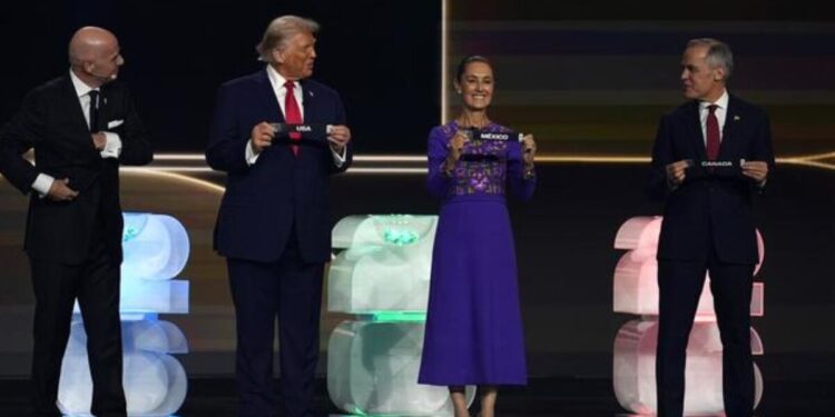 «Estamos orgullosos y orgullosas de recibir por tercera vez la Copa Mundial. Tenemos un pueblo extraordinario»: Presidenta en sorteo FIFA 2026