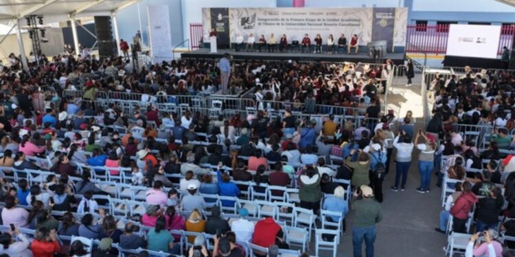 “Hoy es un día especial”: Presidenta inaugura primera etapa de UNRC  en Tijuana; anuncia construcción de campus en Mexicali