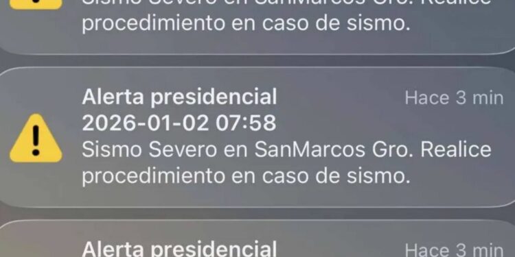 Alerta sísmica en celulares provocó pánico entre la ciudadanía