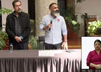 Diputado Leonardo Almaguer comparece ante medios para responder a señalamientos sobre su pasado