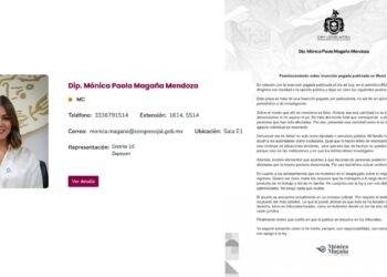 Cuestionan uso de imagen institucional en pronunciamiento personal de diputada local en Jalisco