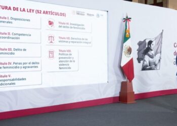 Presidenta enviará al Senado iniciativa de Ley General para prevenir, investigar, sancionar y reparar el daño por el delito de feminicidio