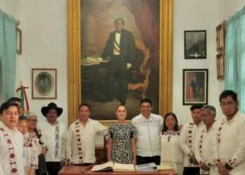 Benito Juárez vive en la Transformación: Presidenta en 220 Aniversario de su Natalicio; reconoce a Margarita Maza como Primera Embajadora