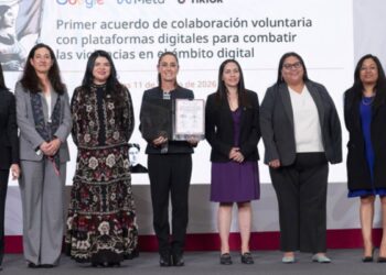 Gobierno de México firma acuerdo de colaboración voluntaria con Google, Meta y TikTok para combatir violencia digital contra las mujeres