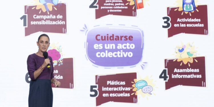 Presidenta presenta los 6 ejes de la Estrategia Nacional de Atención a la Salud Mental para las y los jóvenes: “El ABC de las Emociones”